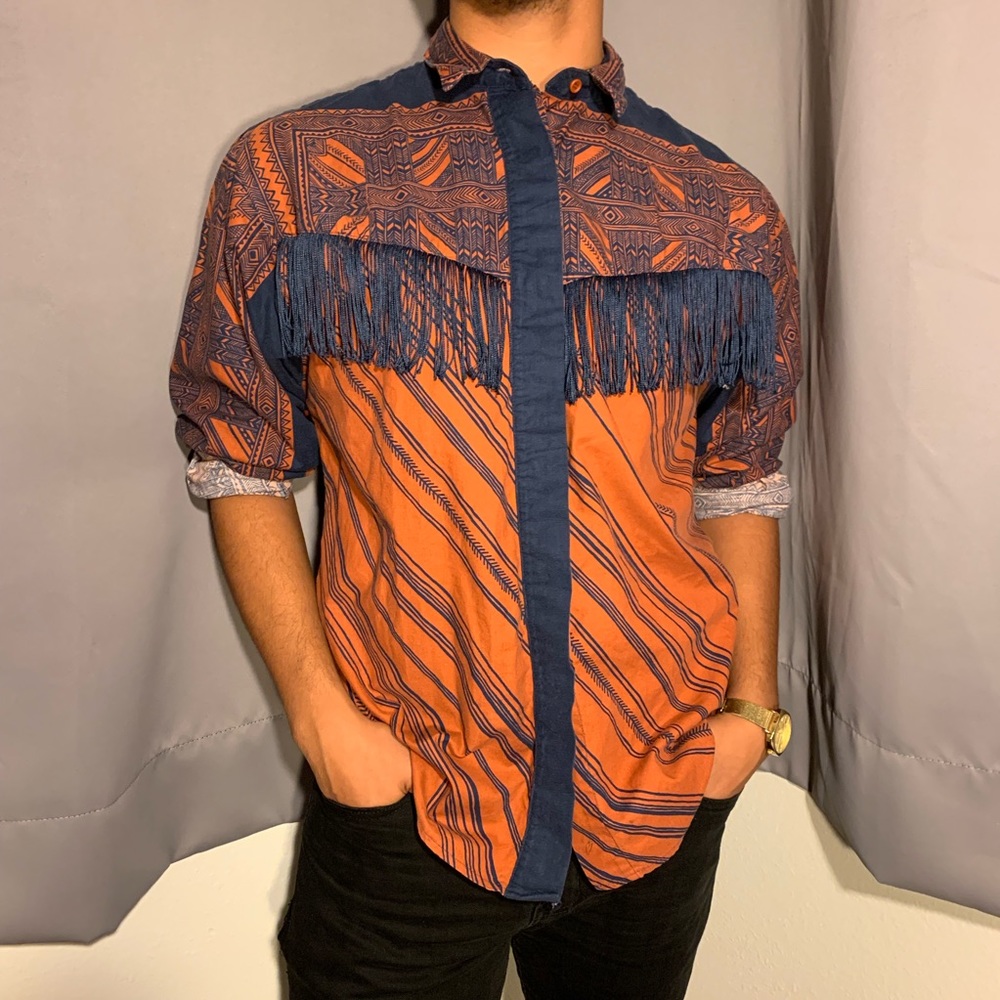 Fringe Button Down